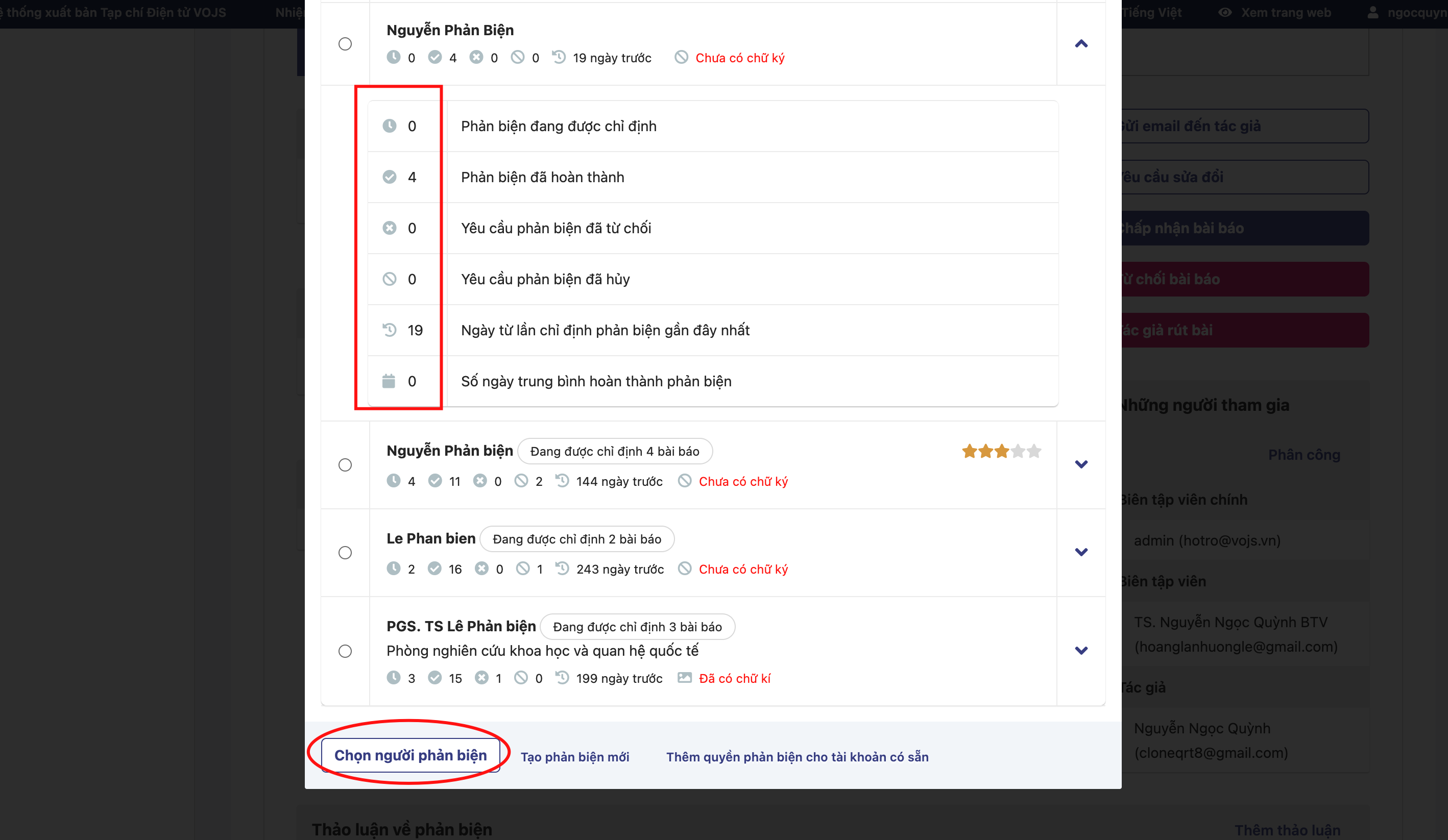 Biên tập viên nhận thông báo qua email