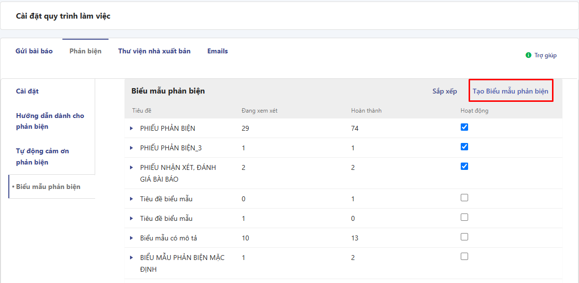 Quy trình làm việc