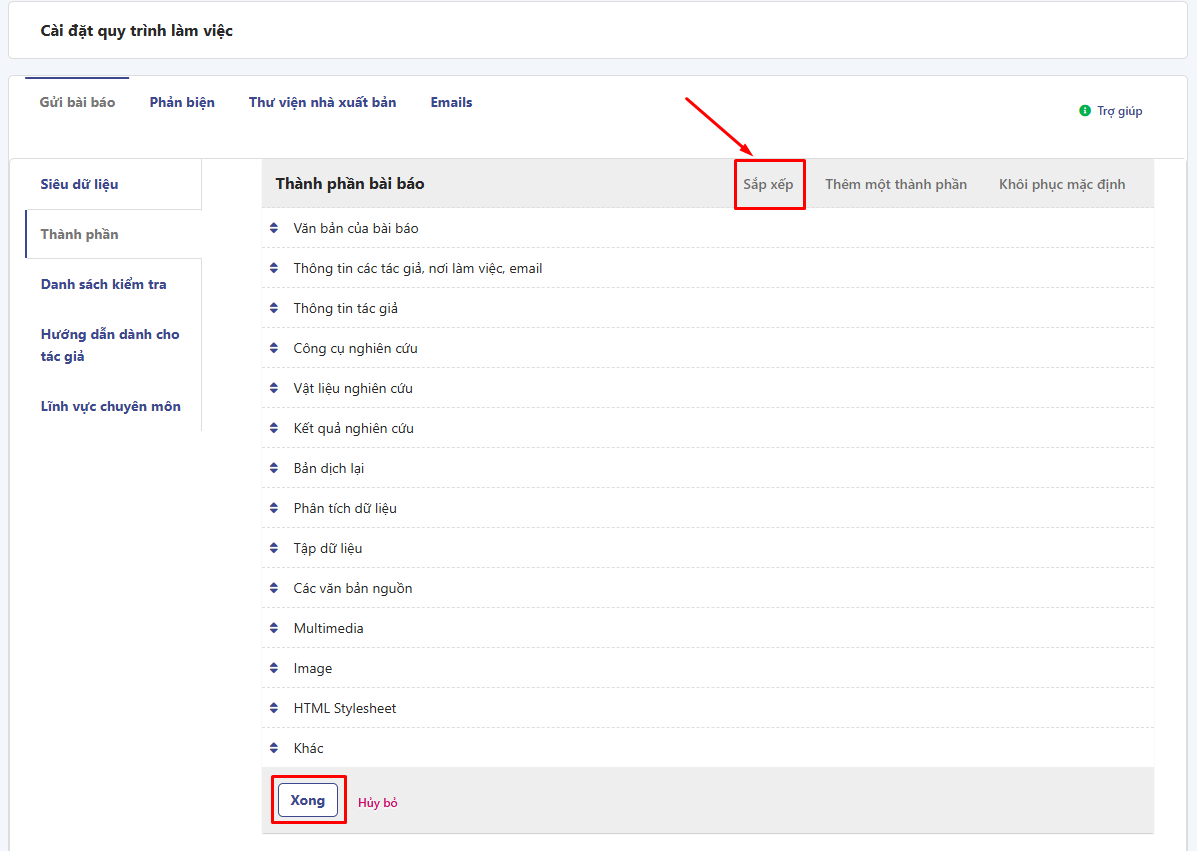 Quy trình làm việc