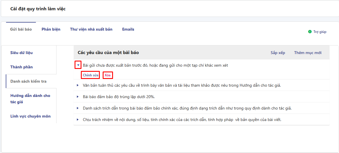 Quy trình làm việc