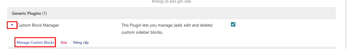 Chỉnh sửa Sidebar