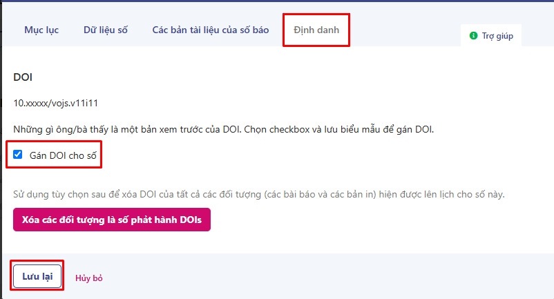 Định danh dữ liệu DOI