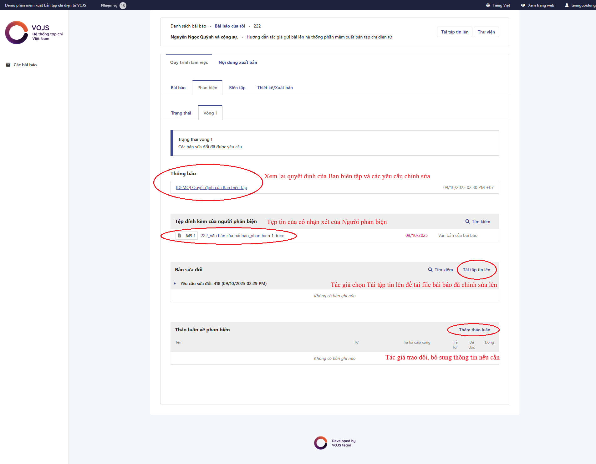Hướng dẫn tác giả