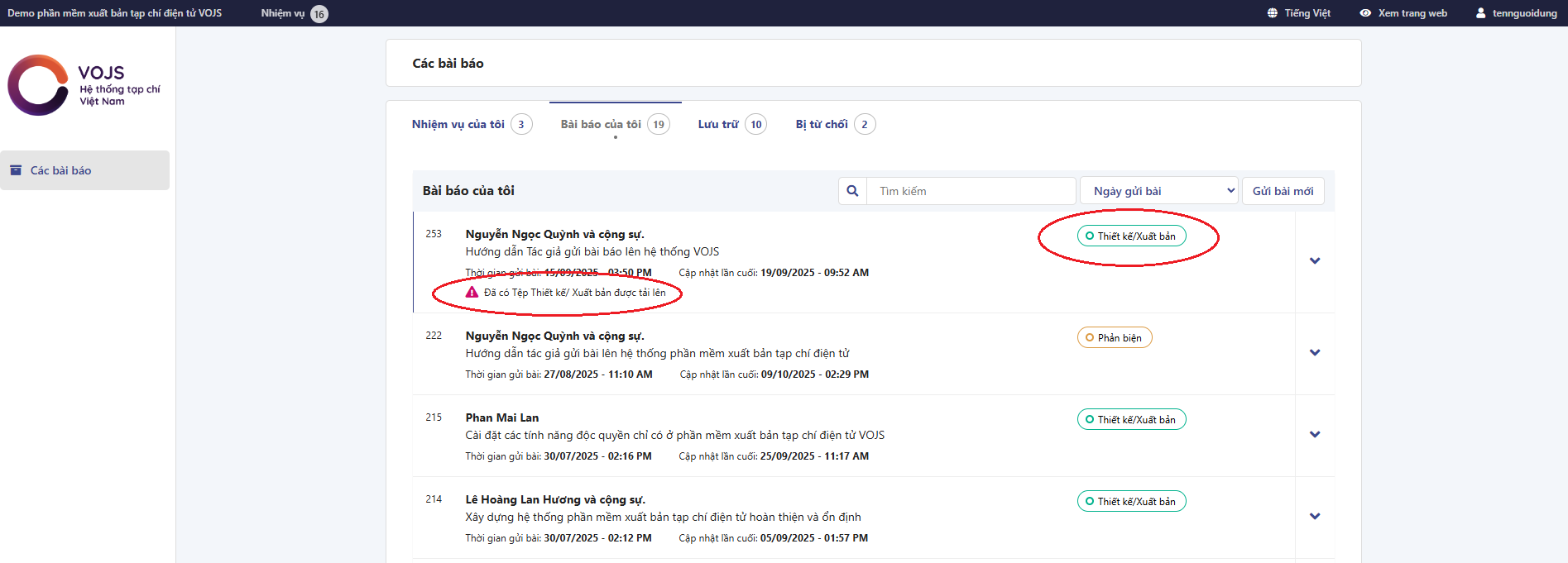 Hướng dẫn tác giả