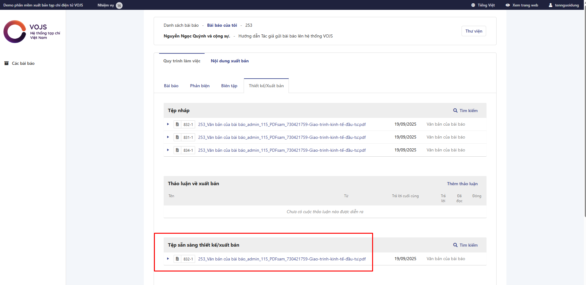 Hướng dẫn tác giả